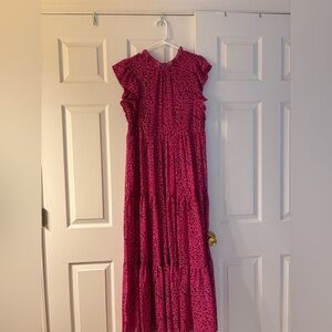 Pinkblush pink leopard maxi